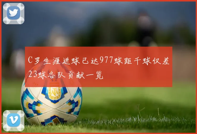 C罗生涯进球已达977球距千球仅差23球各队贡献一览